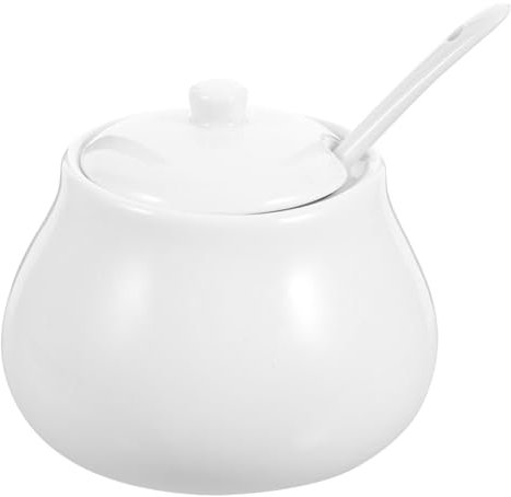 Ciieeo Pot à Sucre Carré En Céramique Alimentaire 500 Ml Résistant à Haute Température Pour Café Et Dessert Maison Restaurant Hôtel Base Stable Et Surface Lisse Facile à Nettoyer
