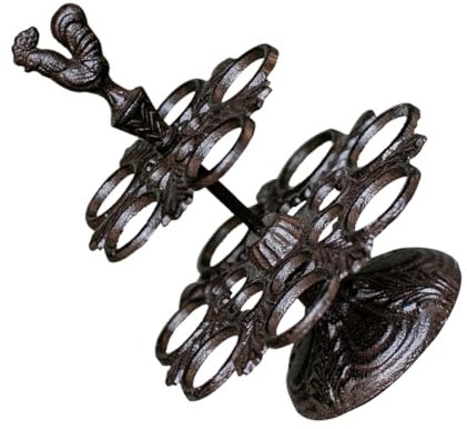 SHOWERORO Soporte para Estante de Almacenamiento de de Hierro Dispensador de de Estilo Vintage para Almacenar