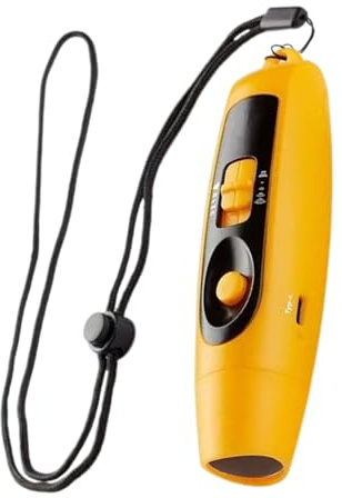 Holdes Sifflet Manuel, sifflet électronique - Réglable 3 Gadget de Sifflement Multi-Usage à Haute Main-Usage Fort - Sécurité Sportive en Plein air sifflet USB Rechargeable avec la lanière et la