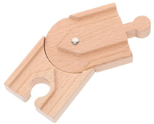 Yardwe Holzeisenbahn Zubehör Aus Holz Lenkschiene Junge Mädchen Spielzeug Schienenstück Fördert Feinmotorik Und Kreativität Kompatibel Mit Holz Zug Robust Und Sicher Lernspielzeug
