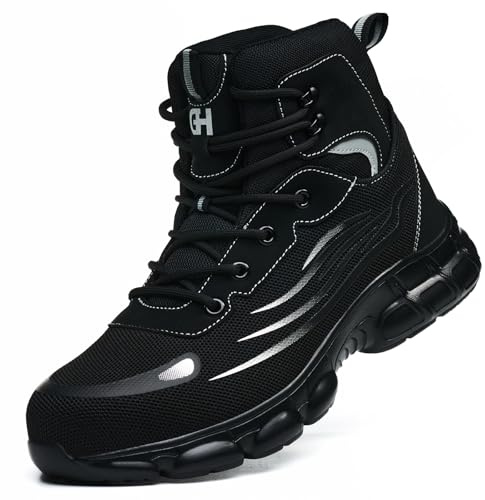 Steel Toe Shoes for Men and Women Composite Toe Work Shoes Safety Sneakers Lightweight Indestructible Construction Puncture Proof Zapatos de seguridad para