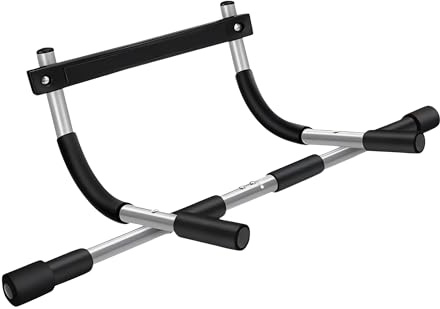 FROOBY Heavy Duty Doorway Pull Up Bar – Multifunctional Chin Up & Push Up Bar for Home Gym Fitness | No Drilling, Easy Assembly, Foam Padded Handles, 100kg Capacity – Perfect for Pull Ups, Dips,