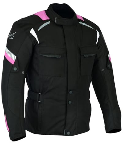 outletMOTARD Chaqueta Moto Mujer 4 Estaciones Impermeable con Protecciones CE incluídas y Forro Extraíble