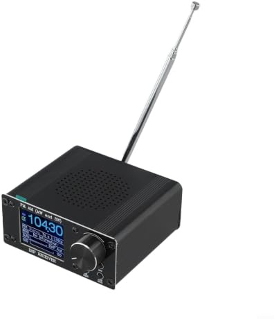 Si4732 per dsp Ricevitore Radio Onde Corte, AM per fm SW Accordatore Portatile in Lega di Alluminio con Cavo USB per Campeggio Esterno e Uso Domestico