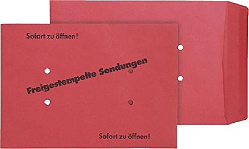 MAILmedia Versandtasche Freistempler/26367, dunkelrot, DIN B4, 90g/qm, Inh. 500