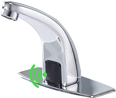 Greenspring Chrome Touchless Bathroom Sink Faucet, Sensor Faucets
