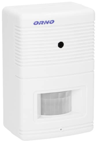 ORNO MA-701 Allarme Casa Wireless Rilevatore di Movimento con Ssegnaletica e Allarme Ding-Dong Portata 4-5m Alimentato a Batterie