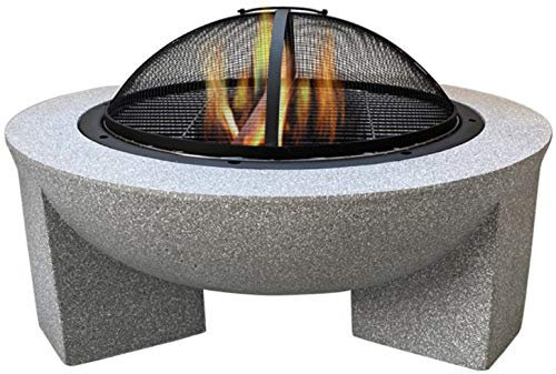 Auoeer Large Retro Fire Pit, gray Cast Iron Brazier Heater, Multifunctional Camping Bowl BBQ, For Indoor Outdoor Garden Patio Grill Wood Charcoal