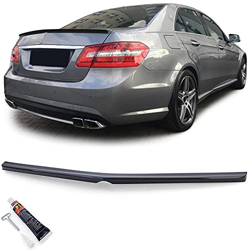 Sport Heckspoiler Lippe Schwarz Glanz mit ABE für Mercedes E W212 Limo 09-16