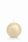 innaGLAS Bougie Boule Maeva, crème, Ø7 cm, 16h - Made in Germany - Bougie décorative