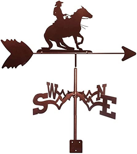 JESSAH Veleta de Caballo Corriendo, Veleta de Viento, Veleta de Acero, Veleta de Techo, Herramientas de medición, Veleta de Metal, Adorno de Animales, Veleta de Viento