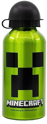OM SUPPLIES Characters Aluminium Sports Bottle 400ml - Holiday, Back to School Water Drinking Kids Lunch Children (Mine)