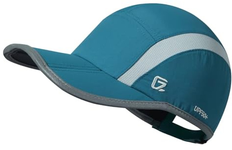 GADIEMKENSD UPF50+ Folding Outdoor Hat Unstructured Reflective Design Breathable Soft Sport Cap for Outdoor Sport