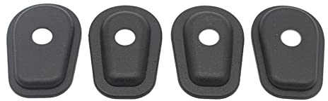 4x Front and Rear Motorcycle Turn Signal Indicator Adapter Spacers in Black - For Yamaha YZF-R6, YZF600, YZF1000 Thunderace, FZ1000, FAZER FZ600, YZF-R1