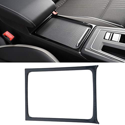 für Golf 8 Mk8 2020-2023 Interieur Auto Zubehör Cover Dekor Edelstahl Schwarz Gebürstet (Getränkehalter)
