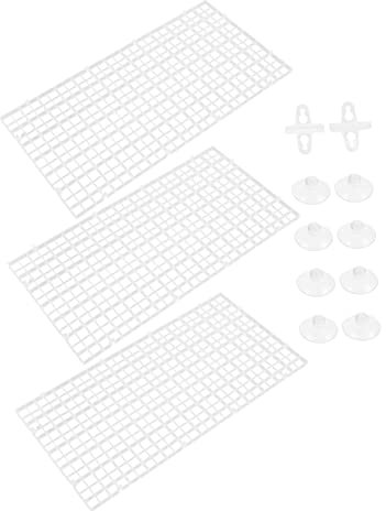 BESPORTBLE Fish Tank Divider Aquarium Isolation Board Suction Cups Pvc Material Easy Installation for Fish Breeding