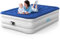 iDOO Materasso Doppio ad Aria, Materasso Gonfiabile per Campeggio, con Pompa ad Aria Elettrica, Letto per Gli Ospiti, Gonfiabile/Sgonfiaggio rapido in 3 Minuti, 137 x 190 x 38, Massimo 295 kg