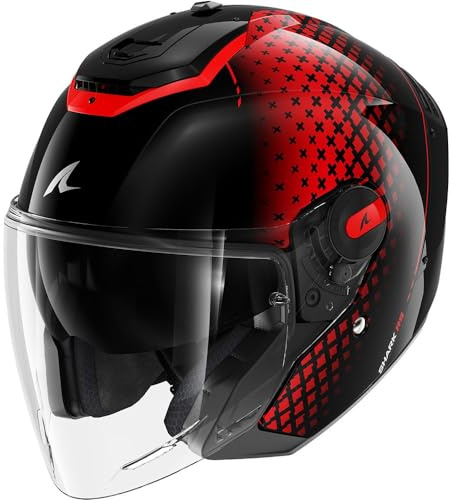 SHARK, Jet-Motorradhelm RS JET STRIDE Black Red Anthracite KRA, L