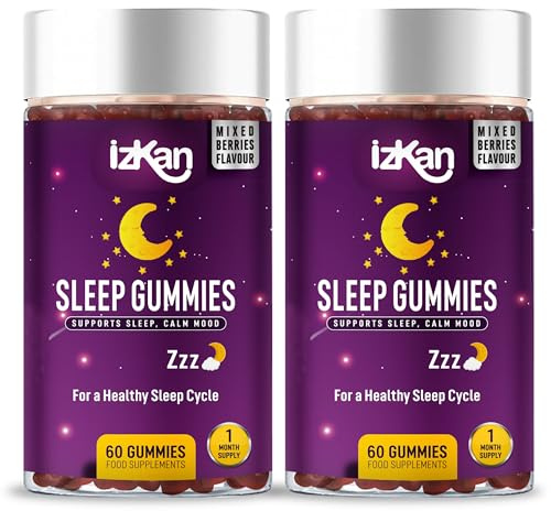 Pro Sleep Gummies for Adults Magnesium, L-Theanine, 5 HTP, Valerian Root, Passionflower Extract, Glycine, Chewable Sleep Supplement |Sleep Aid| |Calm Mood| Vegan 120 Gummies |Berries Flavour| (2)