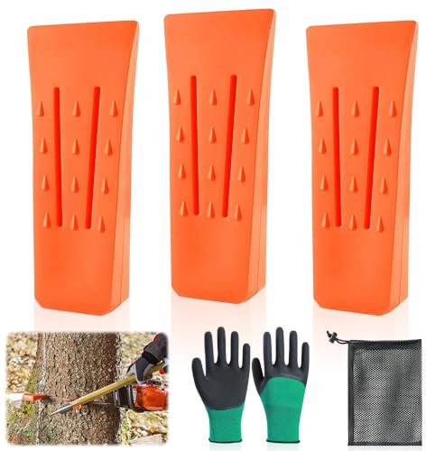 Udbrud Coins D'Abattage D'Arbres, 6 Pièces Cales D'Abattage en Plastique ABS Cales Forestières Plastique Cale D'abattage pour Enregistrement Falling de Coupe Fendre Tronçonneuse