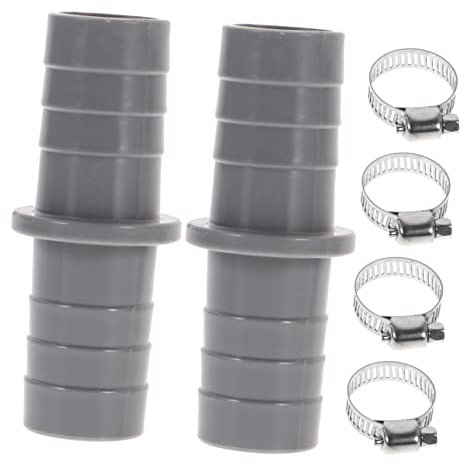 TOBBOMEY 2sätze Ablaufschlauch Adapter Für Waschmaschinen Und Geschirrspüler Verlängerung Mit Edelstahl-schlauchschellen Einfache Installation Einsetzbar