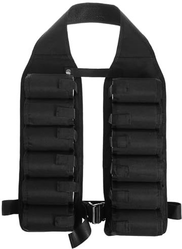 IMIKEYA Biergürtel 12 Taschen Getränkehalter Mit Praktischer Halterung Für Volle Dosen Zum Klettern Bergsteigen Und Outdoor Aktivitäten Schwarz