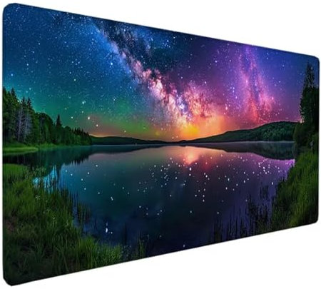 Hard Gaming Mouse Pad, Optimised for Gaming Sensors, Desk Protector Mat color Starry Sky Low Surface Friction, Non-Slip Mouse Mat, Mac and PC Gaming Accessories, 700x300x3mm 1-M