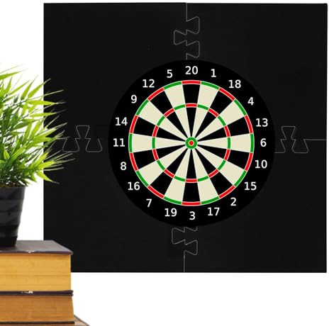 Dartscheiben-Umrandung – 45,7 cm, seidig weiche Oberfläche, Wandschutz für Dartscheibe, EVA-Konstruktion, Dartscheiben-Rückwand für dauerhaften Schutz Ihrer Wand