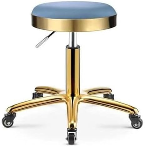Höhenverstellbarer Drehsattelhocker für Spa-Salon, ergonomischer Rollstuhl mit Rollen, Schneidehocker für Salon, Badhocker für bequemes Sitzen.
