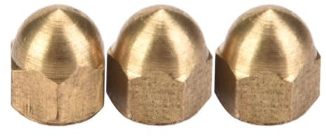 Fafeicy Kit de 20 Écrous Borgnes en Laiton M4, Rondelles à Dôme pour Montage Véhicule et Applications Mécaniques