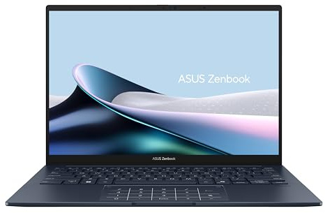 ASUS Zenbook 14 OLED UX3405CA-PZ006W - Ordenador Portátil 14 WQXGA+ 120Hz (Intel Core Ultra 9 285H, 32GB RAM, 1TB SSD, ARC 140T, Windows 11 Home) Pantalla táctil, Azul - Teclado QWERTY español