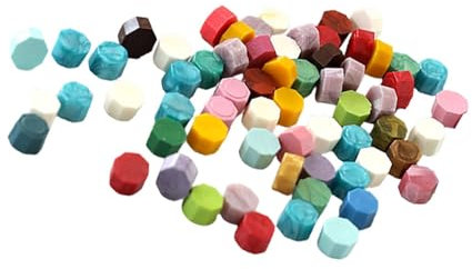 Zasdvn Wachssiegel-Set, Wachspellets für Stempelsiegel |Buchstaben-Wachs-Siegelset - 100 x Stempel-Siegelwachs-Pellets, Wachsperlen für Kinder, Erwachsene, Freunde, Familie