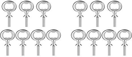 Reinscer 14 Pcs Christmas Bottle Opener Bottle Opener DIY Craft Beer Bottle Opener Blank Bottle Opener for Wood Turning Project