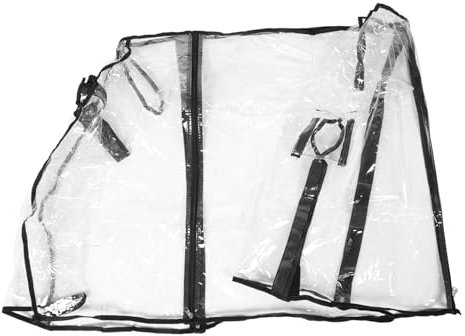 BESPORTBLE Transparente Faltbare PVC Wagenabdeckung Mit Regenschutz Für Camping Und Gartenwagen Universelle Schutzhülle Für Outdoor Einsatz