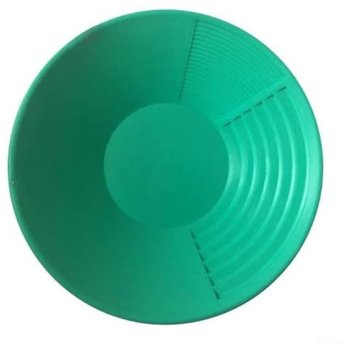 Effizientes Design des 38 cm großen Kunststoffbeckens hilft bei der schnellen Rückgewinnung von Edelmetallen im Freien (grün)
