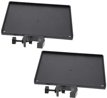 BESPORTBLE 2Pièces Support de Microphone Abs Plateau Multifonction pour Carte Accessoires et Snacks Lot