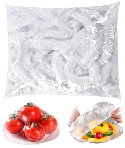 Forevat 200 sacchetti riutilizzabili in silicone per conservare alimenti con elastico – a prova di perdite per snack, pranzo e congelatore