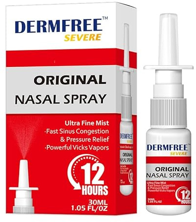 Blocked Nose Spray 30ML - Fast Sinus Relief & Nose Unblocker for Adults, Nasal Saline Spray for Congestion from Colds, Snoring, Flu