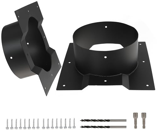 8 Shipping Container Vent 8 Inch Corrugated Roof Vent Adapter Roof Vent Adapter Fits for Whirlybird Roof Turbines, Set of 2