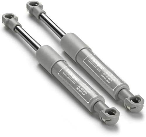 Vepagoo vérins à gaz 195MM 450N/45kg, Amortisseur à gaz pour KESSEBÖHMER Lift-o-Mat, pour Couvercle de Porte d'armoire Couvercle de Doîte à Outils, Verin Hydraulique de 2 pièces