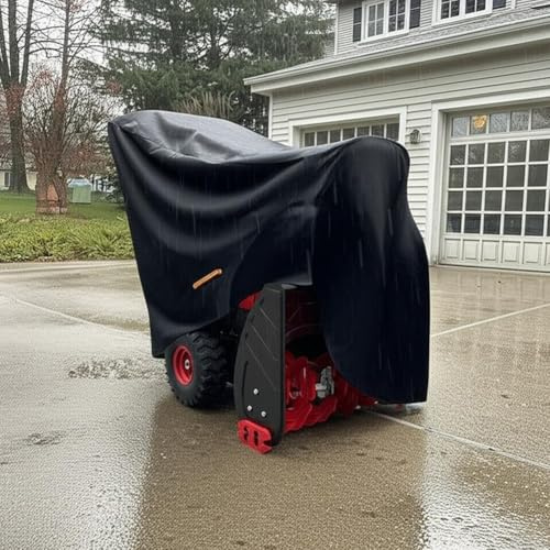 Cubierta impermeable para soplador de nieve fabricada con tela Oxford resistente para protección al aire libre contra las inclemencias del tiempo, se adapta a múltiples modelos de soplador de nieve de