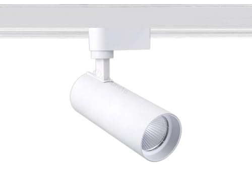 Faretto Proiettore led 15W Bianco Orientabile per Binario Monofase Direzionabile luce Calda Naturale Bianca CCT 3 in 1