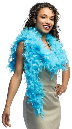 Boland - Feder-Boa, Länge circa 180 cm, Kostüm-Accessoire, Charleston, 20er Jahre, Flapper, Karneval, Mottoparty