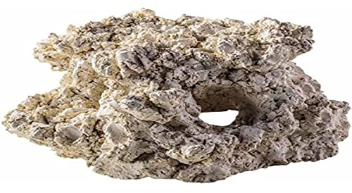 ARKA Cerámica - Cave 2-Hole - 10 cm - Cueva Hecha de materias primas Naturales, Libre de contaminantes con Alta porosidad, Made in Germany, para acuarios Marinos