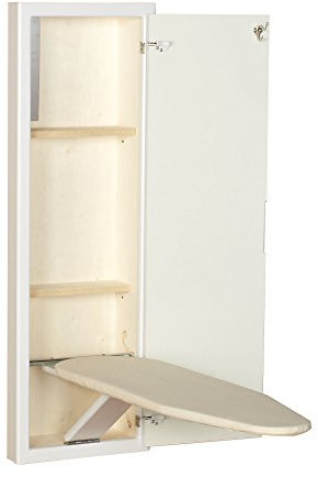 Household Essentials Stowaway in-Wall Ironing Board Finish: White