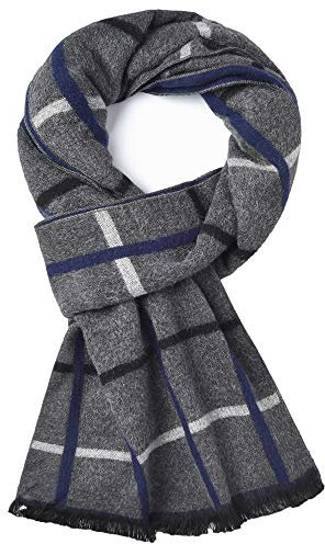 CUNDOU Kaltes Wetter schals Dick kaschmir schal herren cashmere schals herren Warmer weicher Wollschal für den Winter Herbst