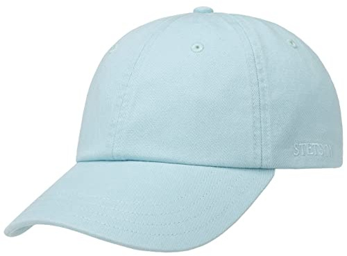 Stetson Casquette Rector Femme/Homme - Protection UV de Soleil Boucle en métal, avec visière Printemps-été - Taille Unique Bleu Clair