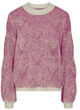 PIECES Pcjenna LS O-Neck Knit Noos BC para Mujer