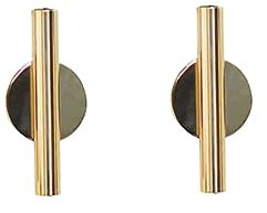 Wandmontierte Blumenröhre aus Eisen Gold Selbstklebend