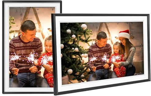 15.6inch Large Digital Picture Frame WiFi Slideshow Digital Photo Frame,1920 * 1080 IPS HD Touchscreen Picture Frame,32GB Storage,Automatic Rotation,Use Frameo App Send Photos and Videos for Free